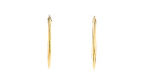 Italian 14kt Yellow Gold Hoop Earrings