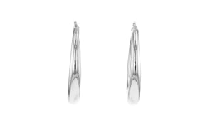 Italian Sterling Silver Hoop Earrings