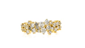 1.00 ct. t.w. Diamond Cluster Ring in 14kt Yellow Gold