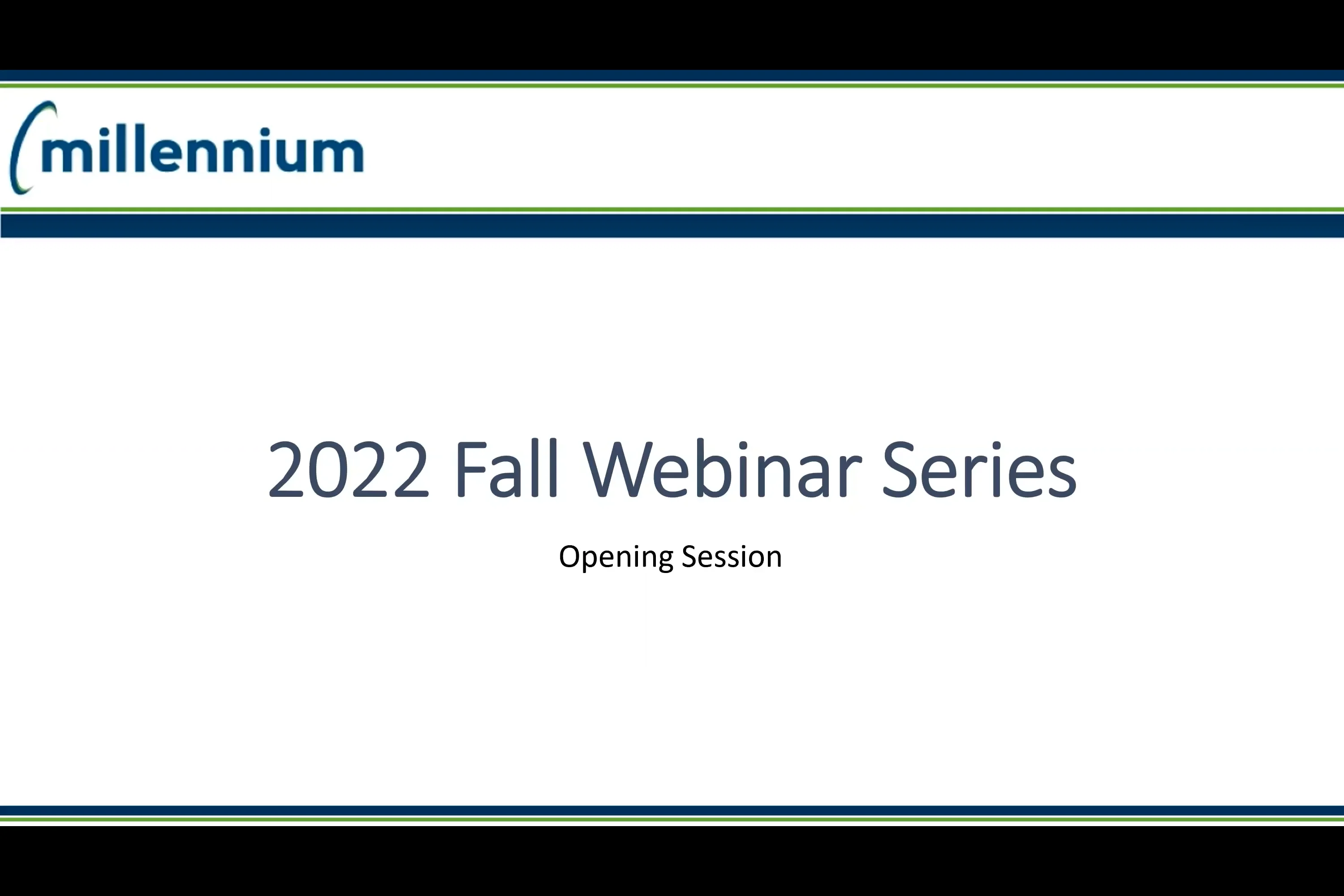 2022 Fall Webinar Opening Session on Vimeo