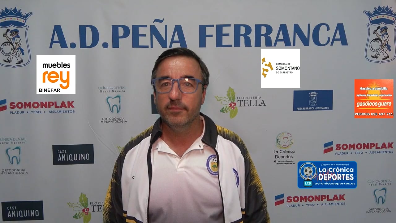MANOLO CARRASCO (Entrenador La Almunia) P Ferranca Tella 4-0 Almunia S.J. / Jornada 6 / 1ª Regional Gr 2