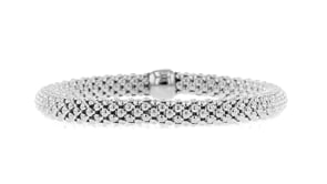 Italian Sterling Silver Stretch Bracelet