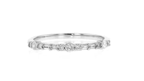 20 ct. t.w. Round and Baguette Diamond Ring in 14kt White Gold