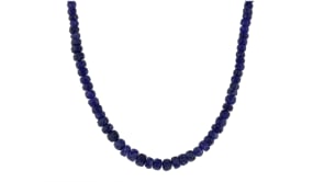 100.00 ct. t.w. Sapphire Bead Necklace with 14kt Yellow Gold Magnetic Clasp