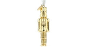 Waterford Crystal Goldtone Nutcracker Ornament