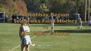BRHS Seahawks field hockey vs Mt Valley Falcons