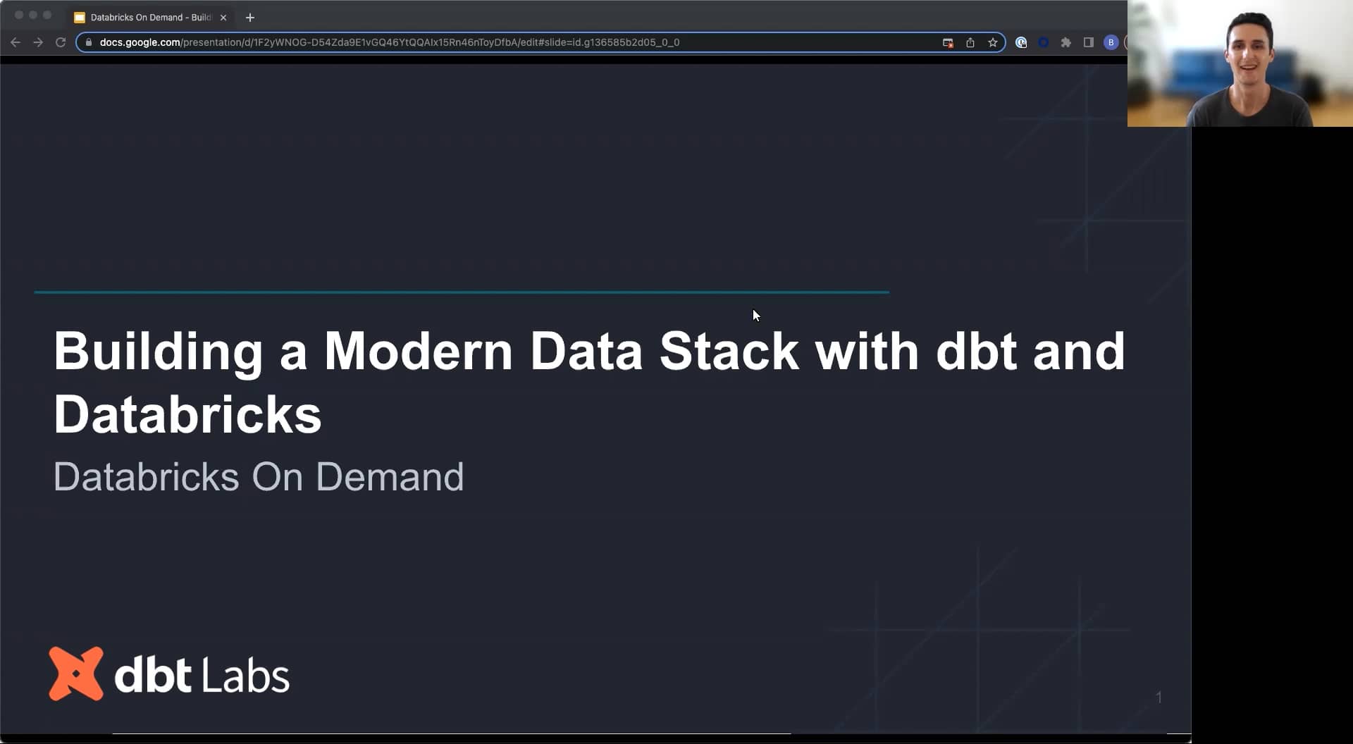Intro: Building a Modern Data Stack with dbt and Databricks on Vimeo