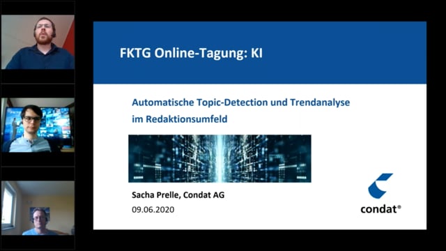 Sacha Prelle (Condat): Automatische Topic Detection und Trendanalyse im Redaktionsumfeld