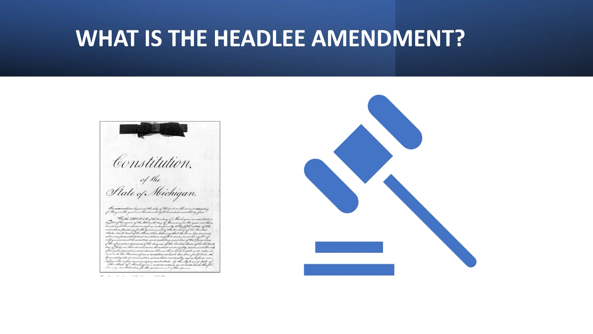Village of Franklin 'What is the Headlee Amendment' on Vimeo