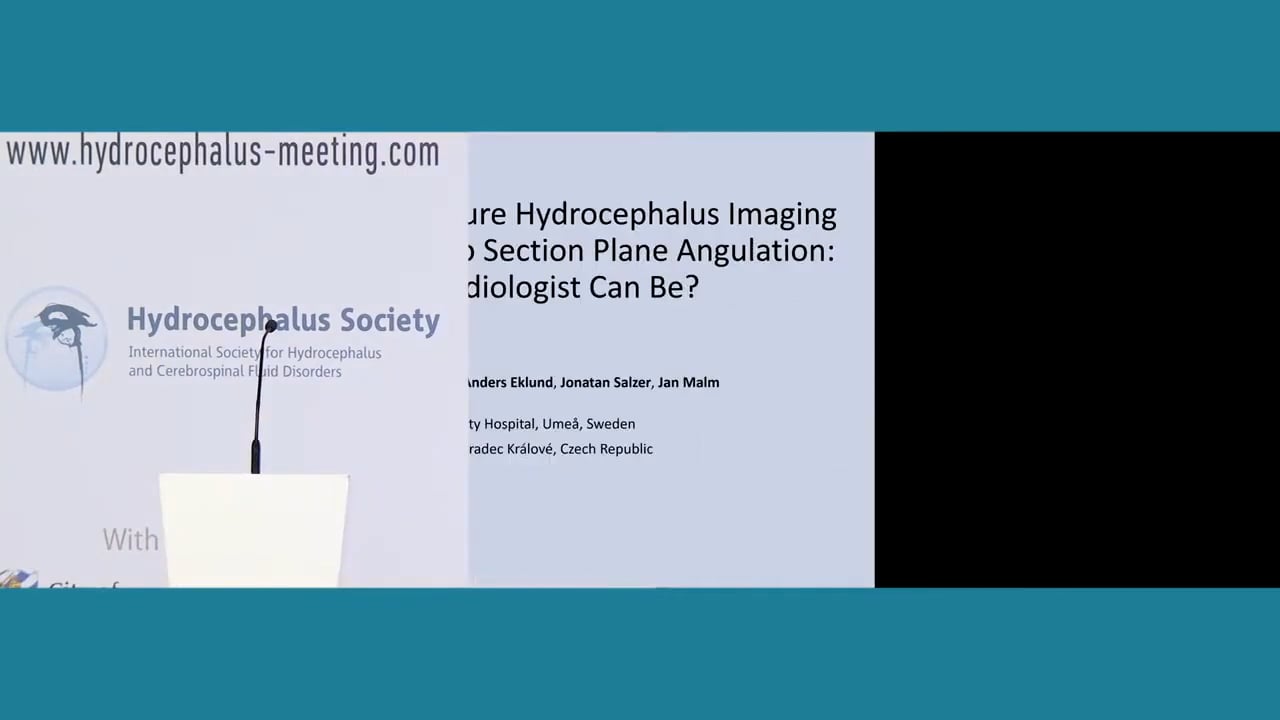 S11. Jan Zizka - Keynote I-Variability of Normal Pressure Hydrocephalus Imaging Biomarkers with Respect to Section Plane Angulation-How Wrong a Radiologist Can Be