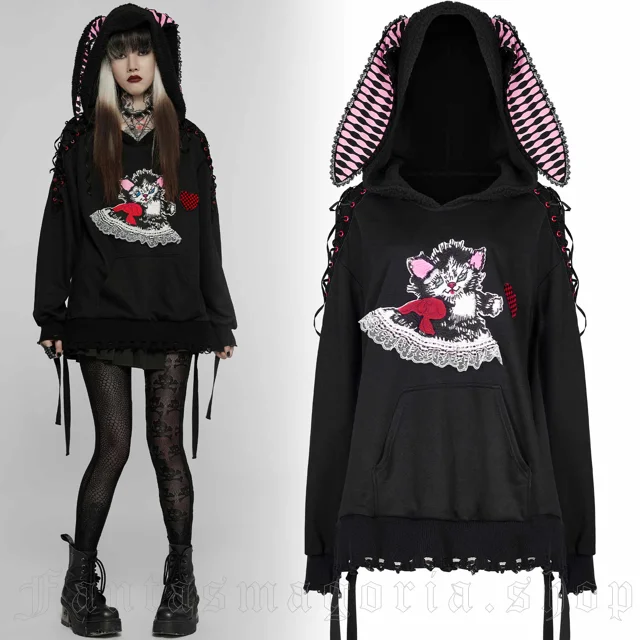  GGOOB Kawaii Hoodie Zip Up Hoodies for Women Kawaii Clothes  Kawaii Hoodies Kawaii Goth Clothes (Black,M) : Clothing, Shoes & Jewelry