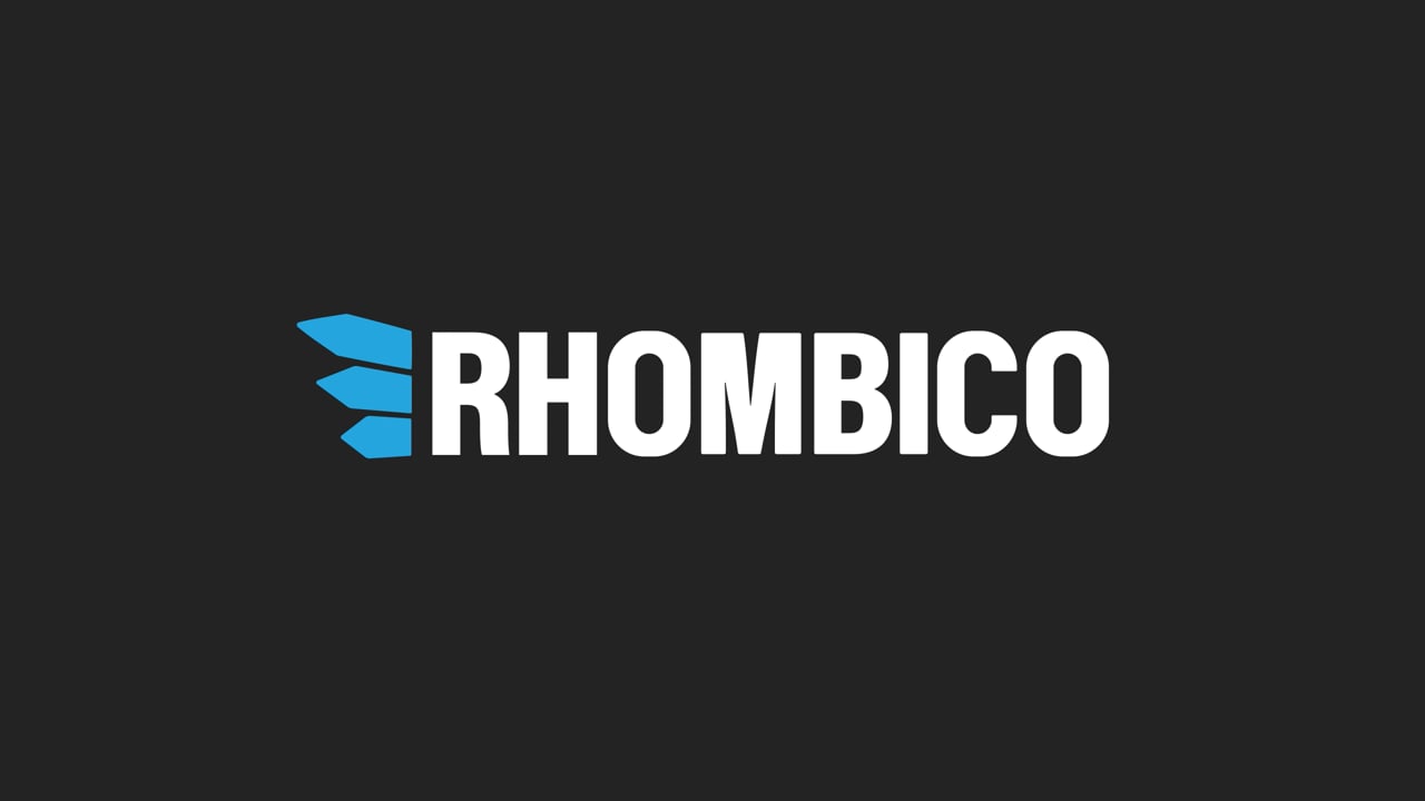 Design og motion graphics fra Angelo Studio: Rhombico Games' logo animeret