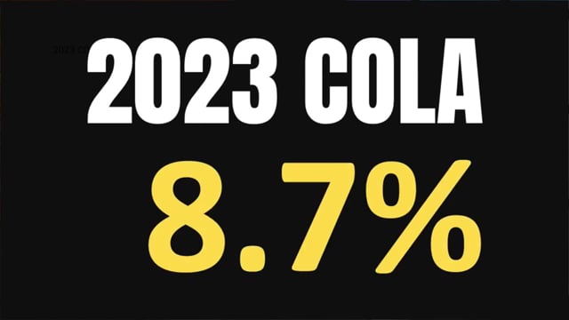 2023 Social Security COLA [Final Numbers]