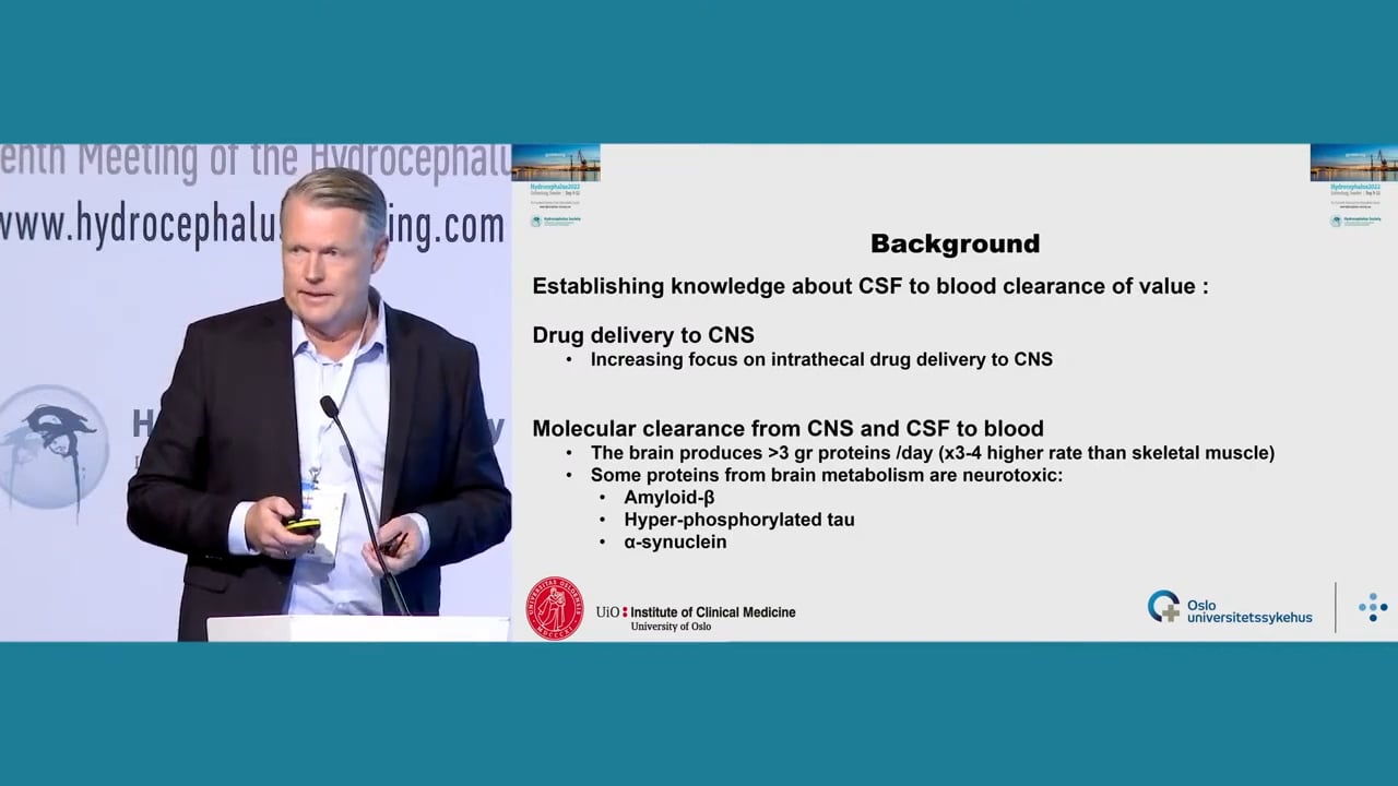 S4. Per Kristian Eide - CSF to blood clearance differs substantially across individuals and patients with csf disorders