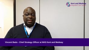 NHS Kent and Medway Chief Strategy Officer, Vincent Badu, introduces the Kent and Medway Integrated Care System.