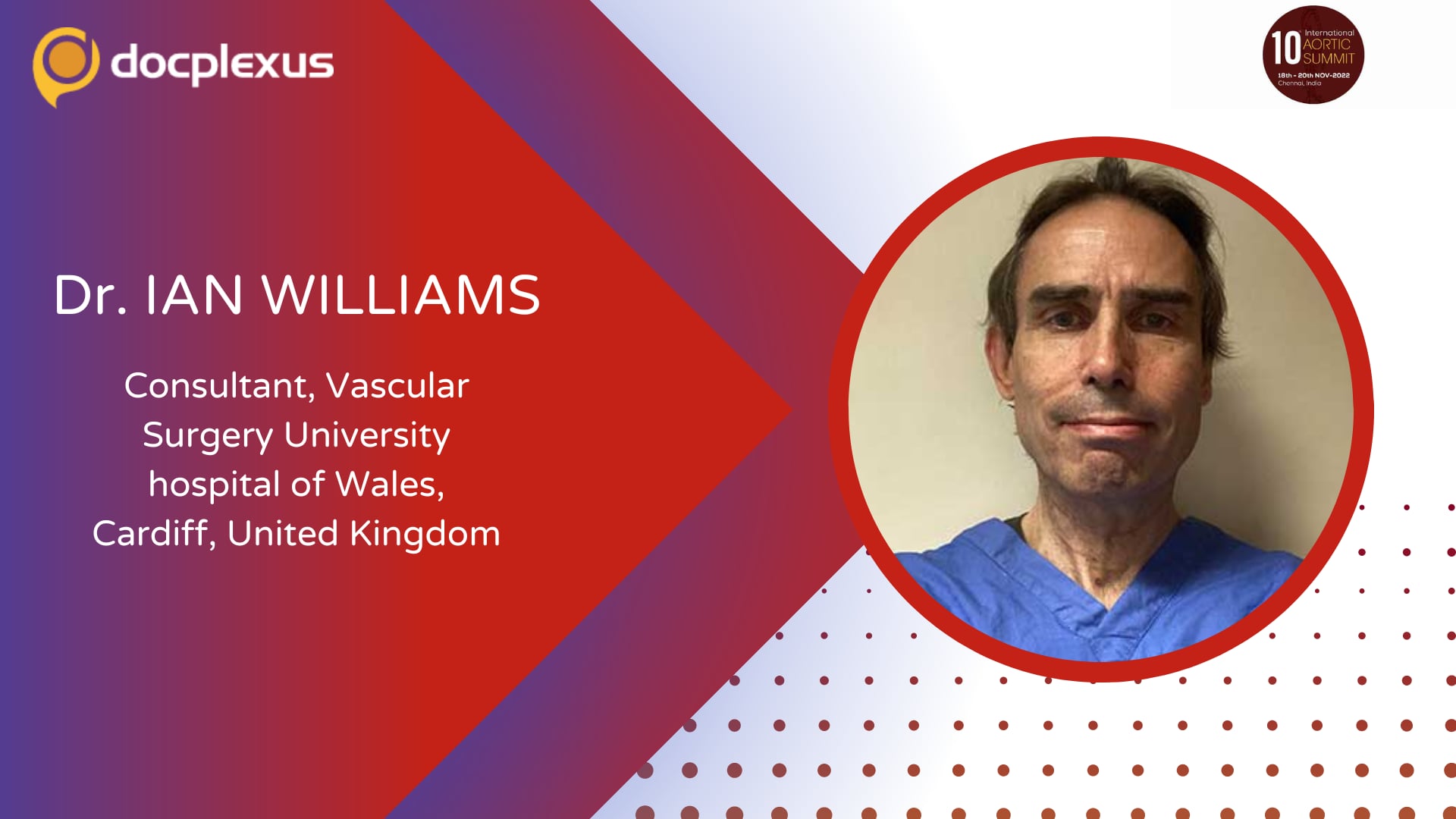 Dr. Ian Williams Inviting You to The 10th International Aortic Summit