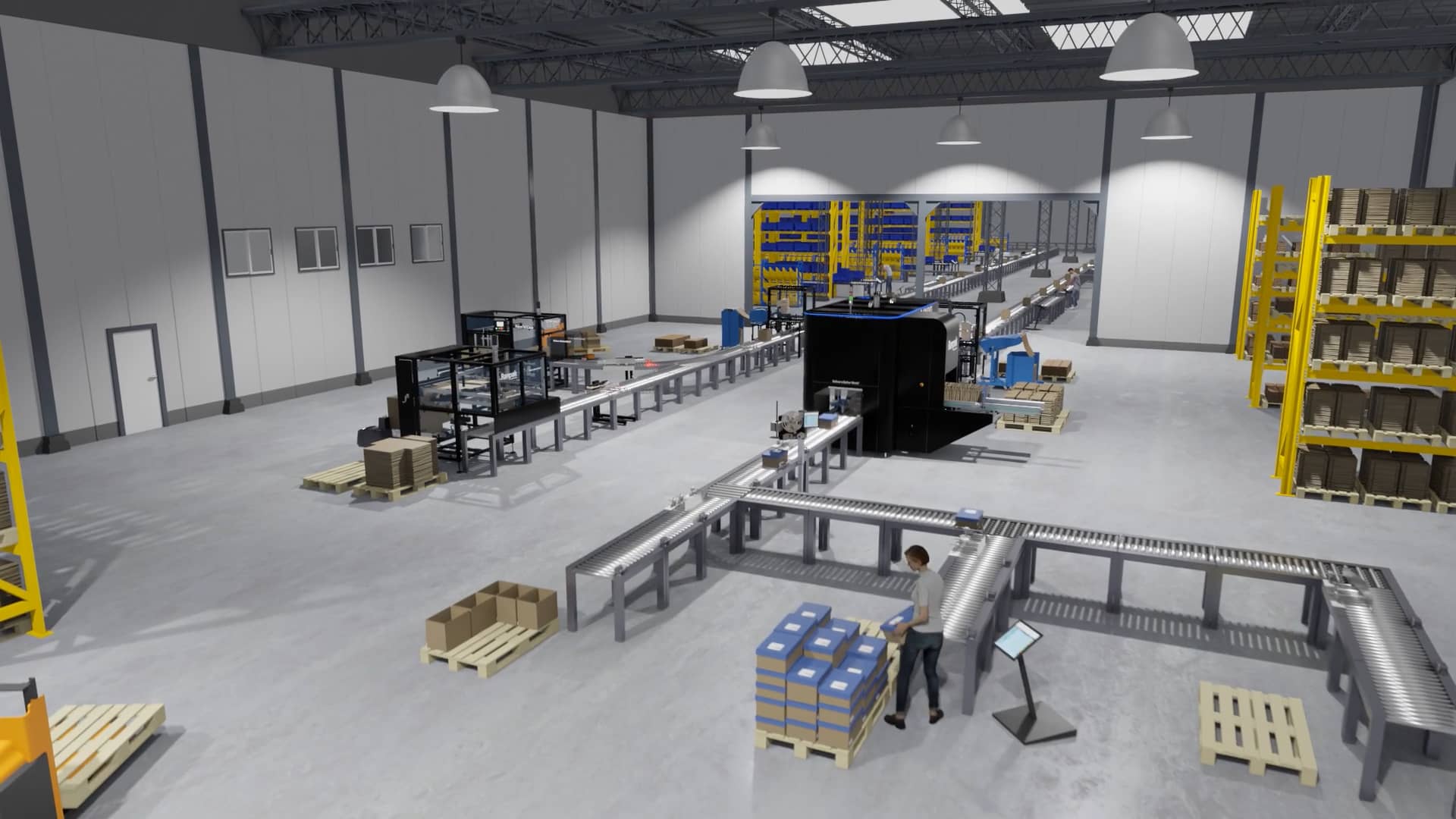 Typical automated packing line on Vimeo