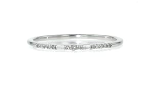 Diamond-Accented Ring in Sterling Silver