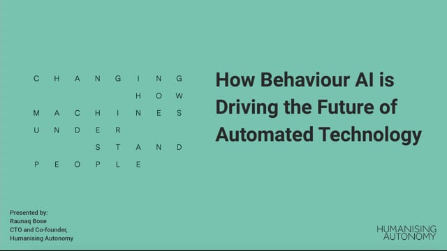 Exploring behaviour AI: automotive applications