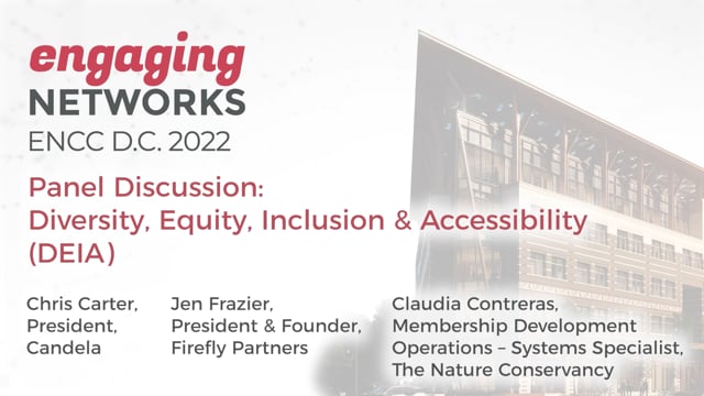 Panel Discussion - Diversity, Equity, Inclusion & Accessibility (DEIA)
