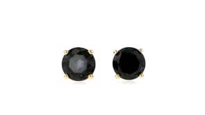 2.00 ct. t.w. Black Diamond Stud Earrings in 14kt Yellow Gold