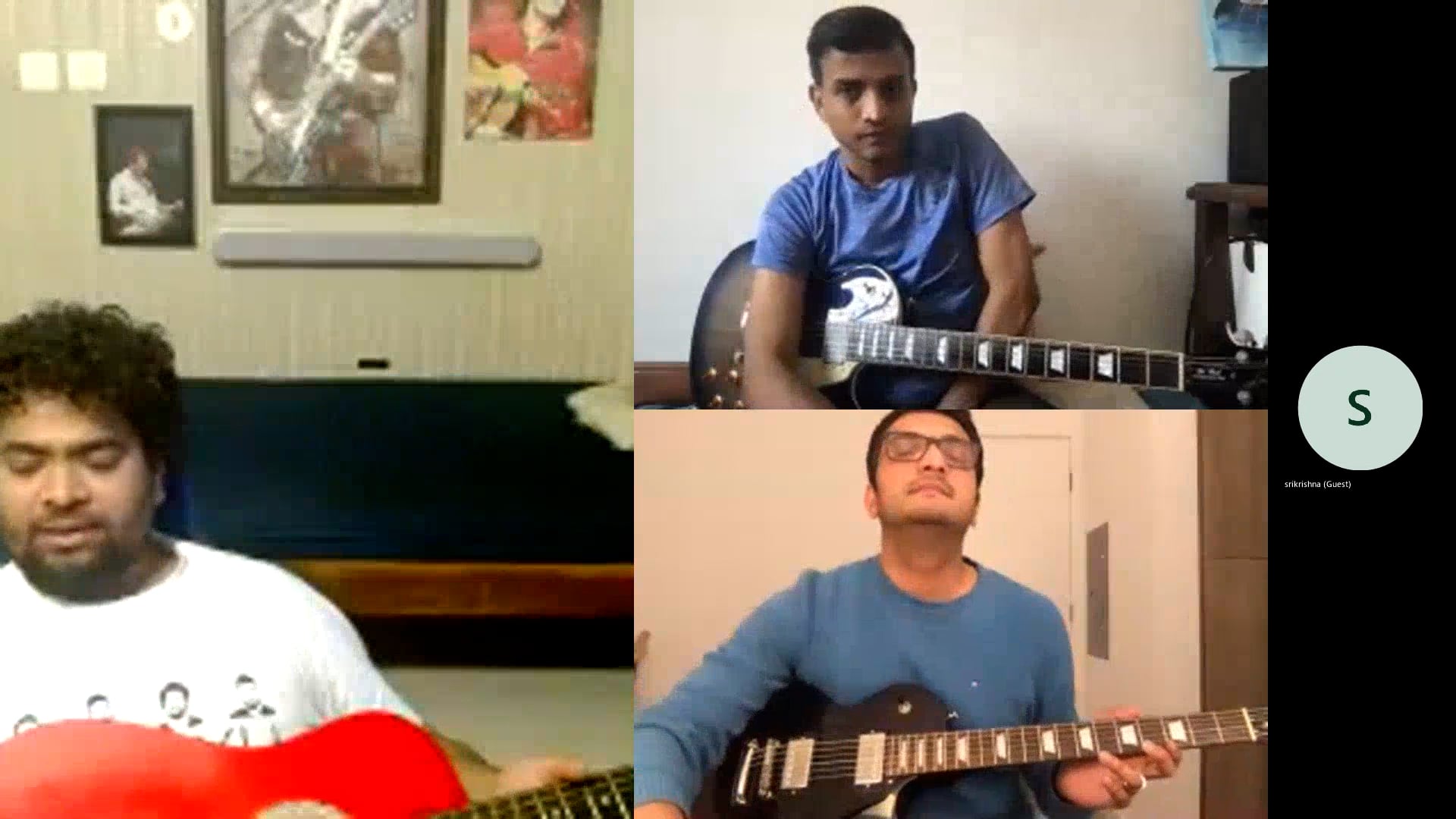 Class Recording of Guru: Guitar Shylu Ravindran. Recorded LIVE by Sculr ...