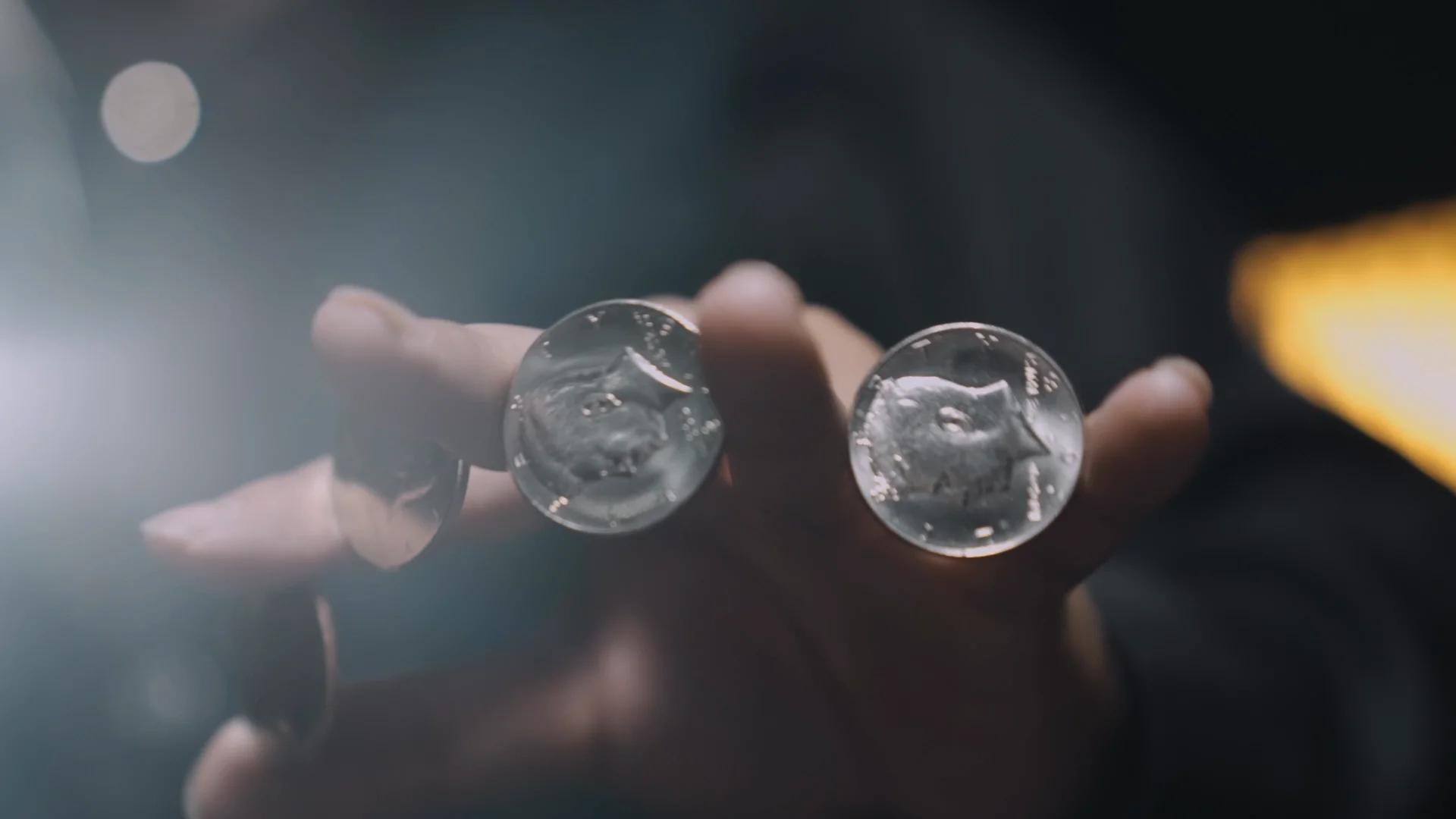 magic makers pen through coin trick