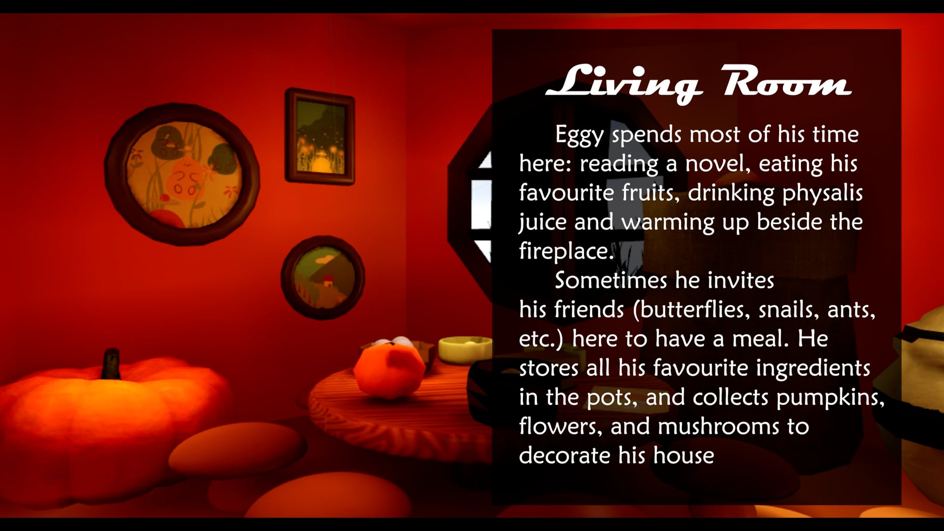 VR storytelling in Unreal -- Eggy's home