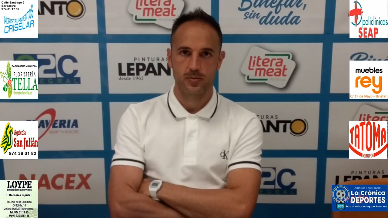 DAVID GIMÉNEZ (Entrenador Binéfar) CD Binéfar 1-4 Épila / Jornada 6 / 3ª División