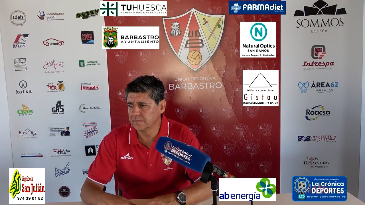 JOSETE (Entrenador Barbastro) UD Barbastro 2-0 CD La Almunia / Jornada 6 / 3ª División