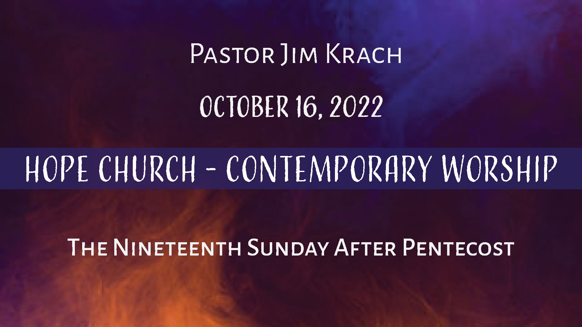 Hope Church - Contemporary Worship October 16, 2022.mp4