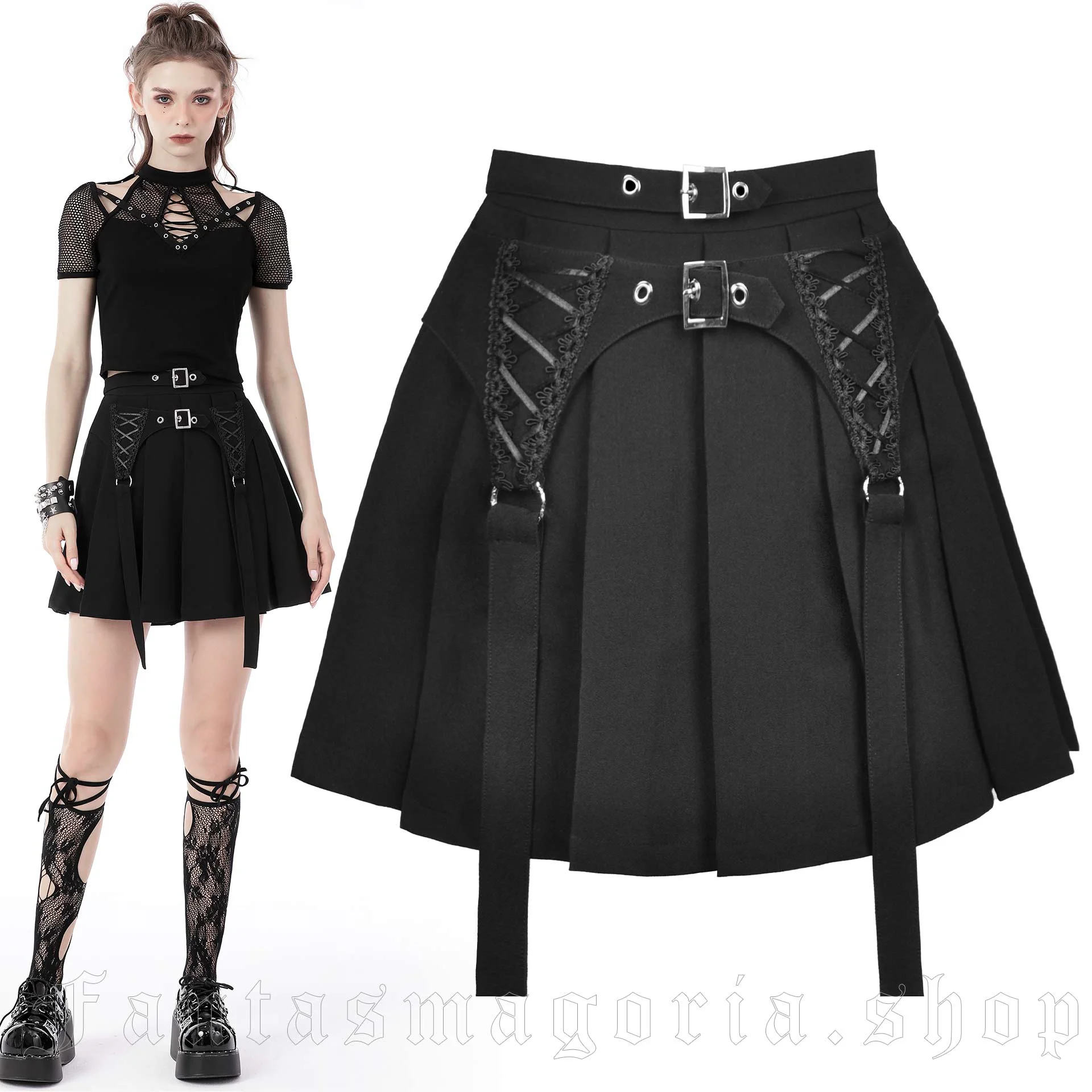 Dark Passenger Black Skirt - Dark in Love Women's
