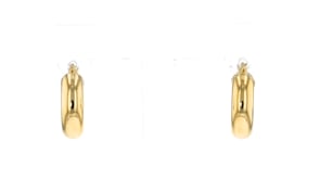 Italian 14kt Yellow Gold Huggie Hoop Earrings