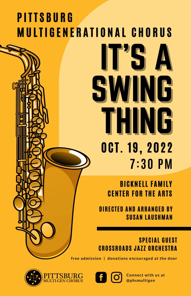2022-10-19 Pittsburg Multigenerational Chorus "It's A Swing Thing"