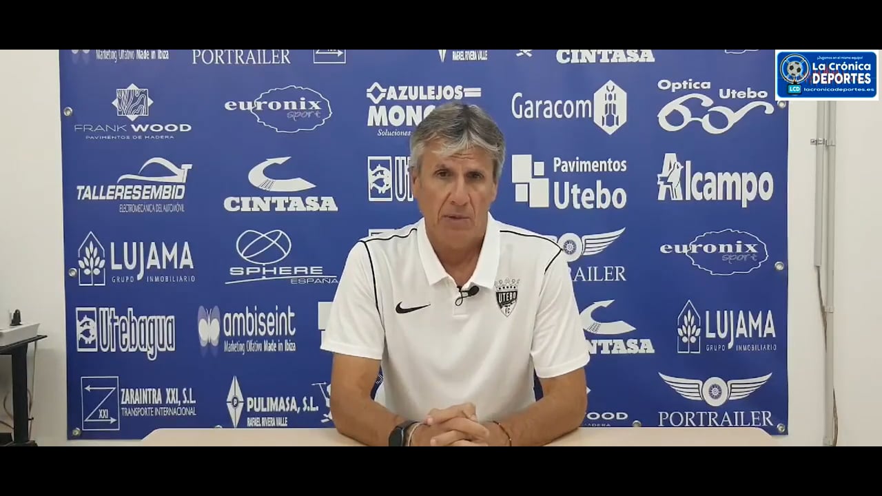 JUAN CARLOS BELTRÁN (Entrenador Utebo) Utebo FC 2-1 CD Alfaro / Jornada 7 / 2ª RFEF - Grupo 2 / Fuente: Facebook Utebo FC