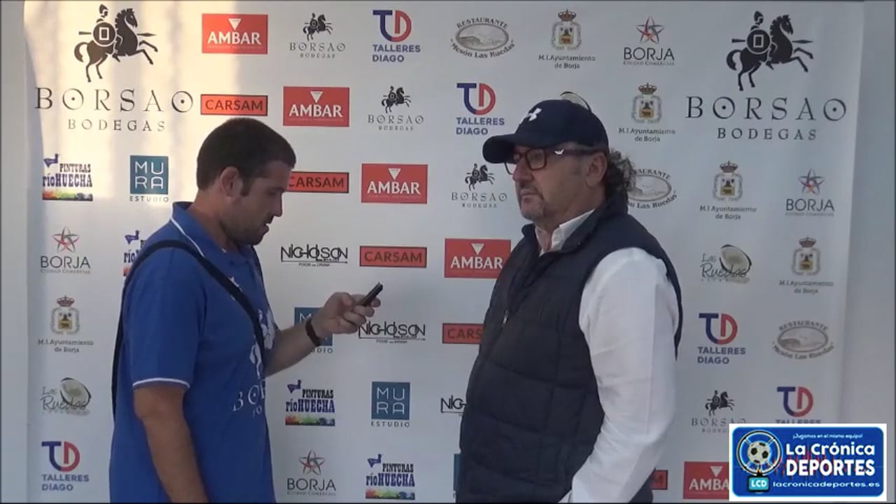 ÓSCAR TIBERIO (Entrenador Borja) SD Borja 3-0 Santa Anastasia / Jornada 5 / Regional Preferente Gr 2 / Fuente: YouTube Raúl Futbolero
