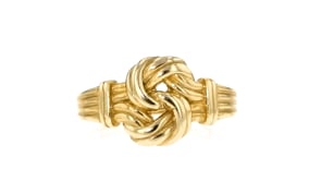 18kt Gold Over Sterling Knot Ring