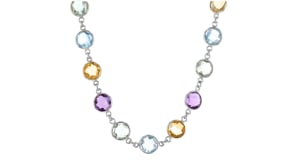 48.00 ct. t.w. Multi-Stone Necklace in Sterling Silver