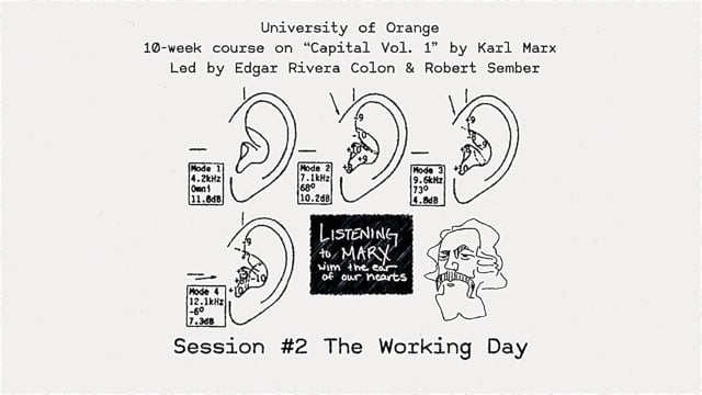Listening to Marx with the Ear of Our Hearts Session #2