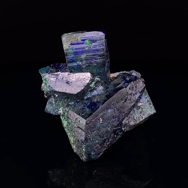 Azurite (fine quality crystals) (ex Chet Lemanski Collection)