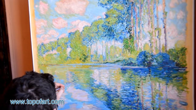 Monet | Poplars on the Epte | Painting Reproduction Video | TOPofART