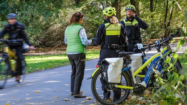 Auf Streife mit der Fahrradpolizei