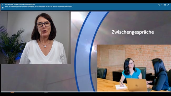 35 - Einzelaufgabe: Auswertung des Gesprächs