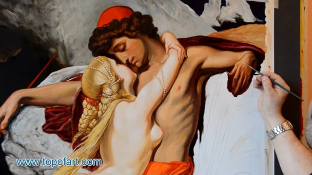 Leighton | The Fisherman and the Syren | Painting Reproduction Video | TOPofART