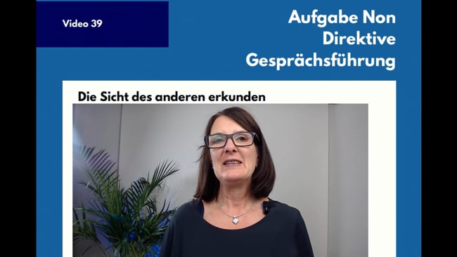 38 - Gruppenaufgabe: Nondirektive Gesprächsführung