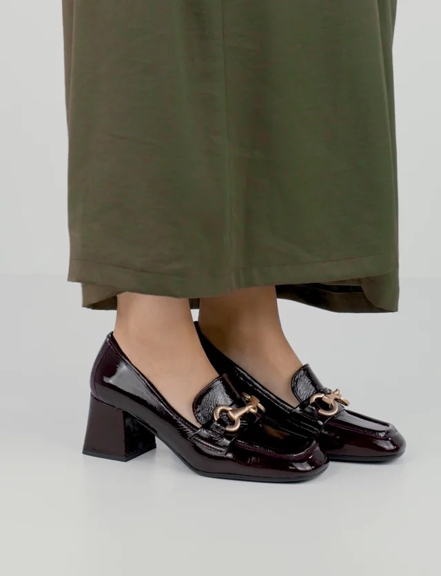 Asos design stirrup hot sale heeled loafers