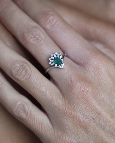Video: 925 Silber Smaragd Diamanten Ringe