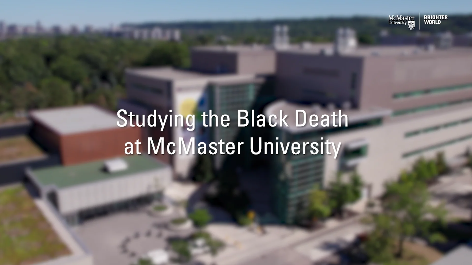 Studying the black death at mcmaster university on vimeo