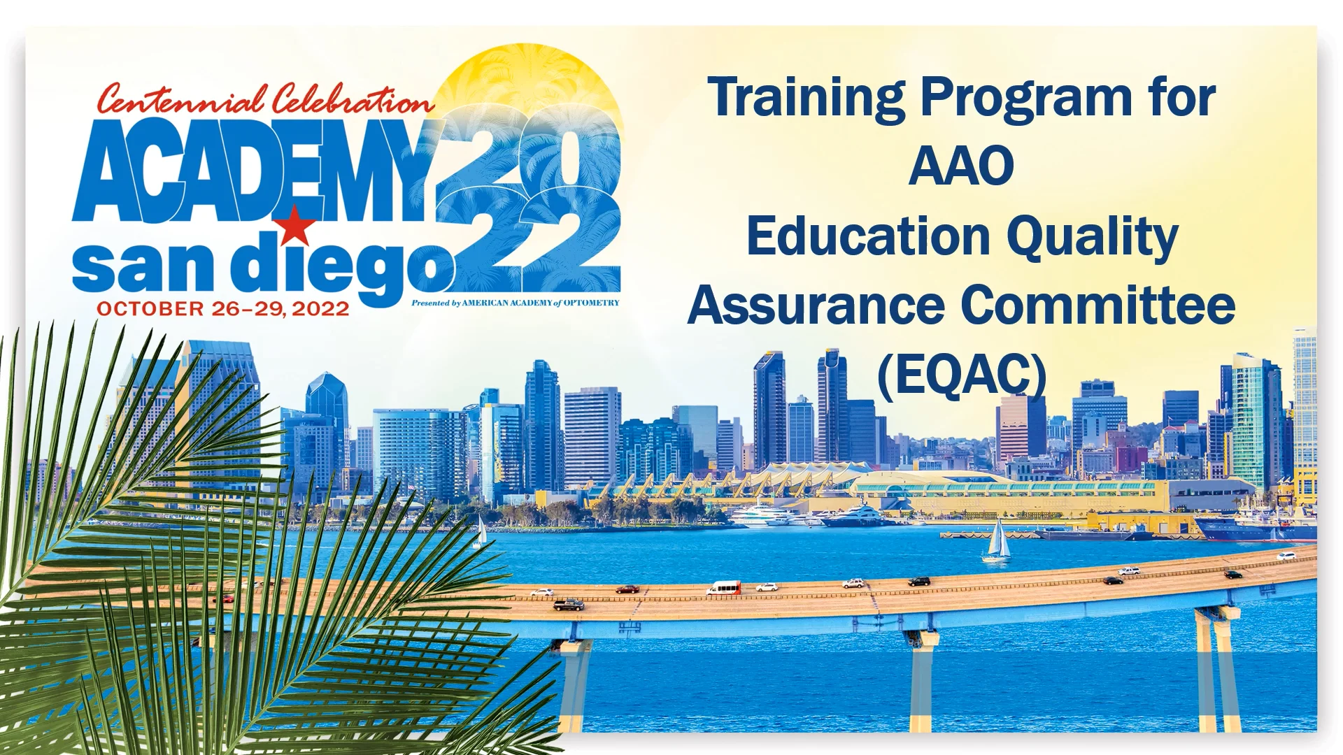 Training Program for AAO Education Quality Assurance Committee San