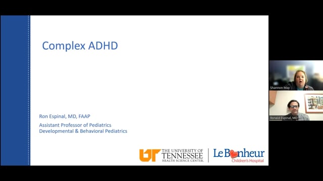 October 14, 2022: Management of Complex ADHD